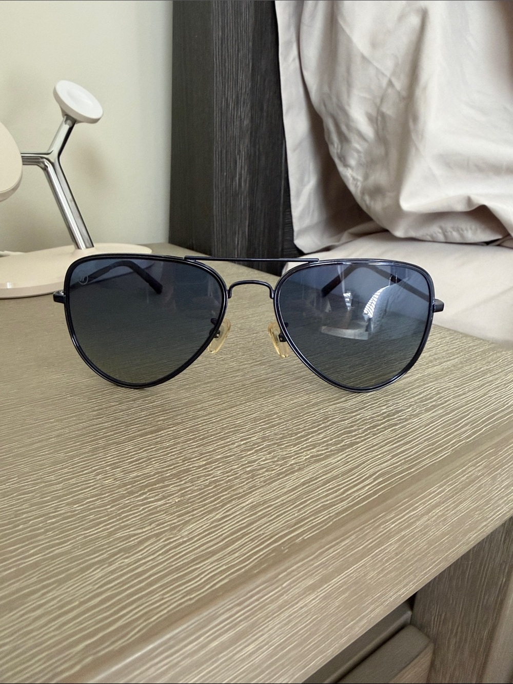 BLENDERS Infinite Midnight Navy Blue Aviator Sunglasses for Women